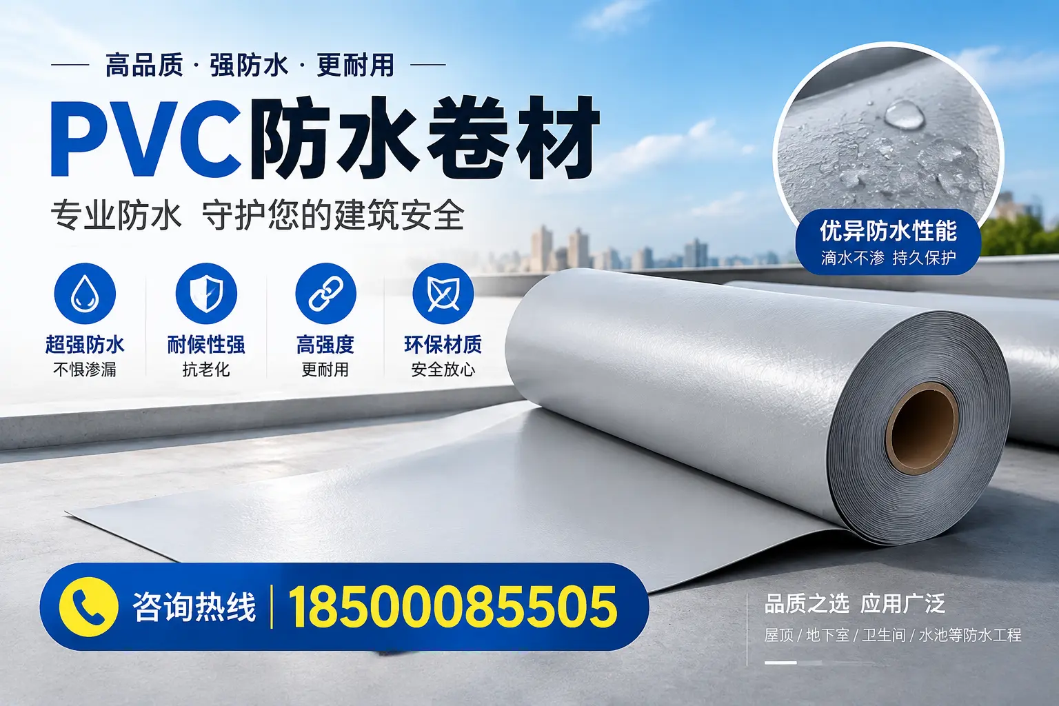 惠州地区pvc防水卷材的市场现状与发展趋势